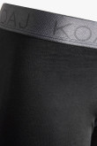 Bóxer brief-medio negro en algodón con tiro medio