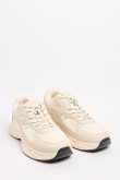 Tenis de plataforma unicolores con suelas gruesas y cortes