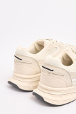 Tenis de plataforma unicolores con suelas gruesas y cortes