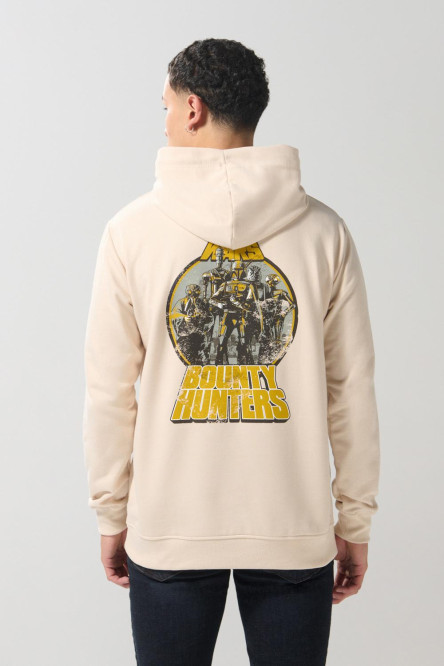 Buzo con capota kaki claro y diseños de Star Wars