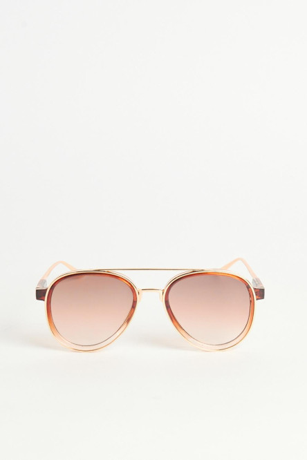 gafas de sol de marco piloto en color kaki, café y gris
