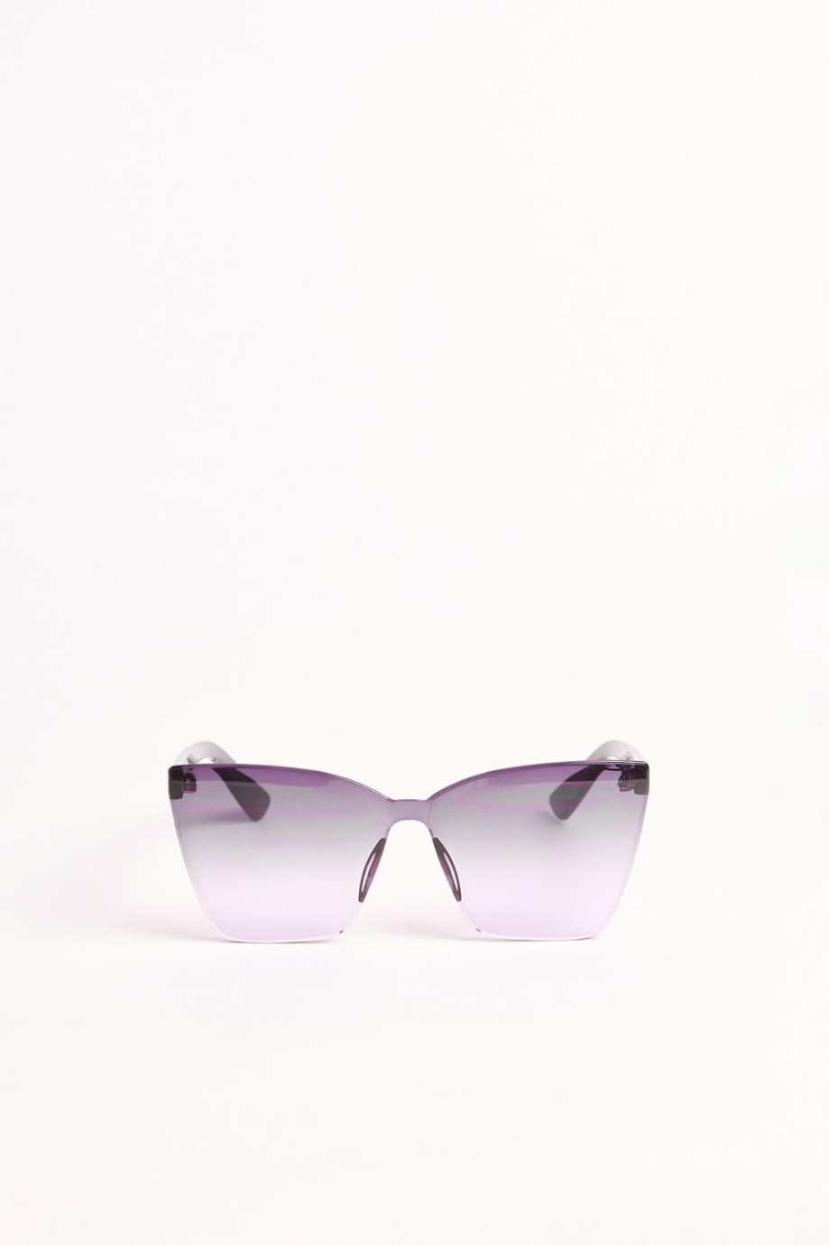 Gafas de sol de marco clásico con lente competo negro