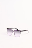 Gafas de sol de marco clásico con lente competo negro