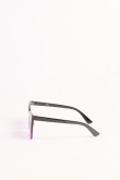 Gafas de sol de marco clásico con lente competo negro