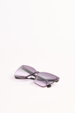 Gafas de sol de marco clásico con lente competo negro