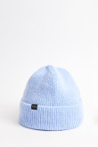 Gorro cuff tejido, vuelta en el bajo unicolor diseño exclusivo Koaj.