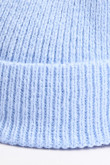 Gorro cuff tejido, vuelta en el bajo unicolor diseño exclusivo Koaj.