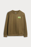 Buzo verde oscuro de Rick and Morty con cuello redondo