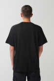 Camiseta negra oversize cuello redondo de Judas Priest