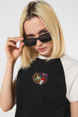 Camiseta de My Melody unicolor con manga ranglan corta