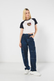 Camiseta de My Melody unicolor con manga ranglan corta