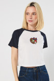 Camiseta de My Melody unicolor con manga ranglan corta