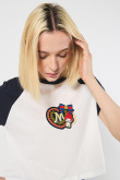 Camiseta de My Melody unicolor con manga ranglan corta