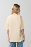 Camiseta de Mafalda oversize kaki clara manga corta