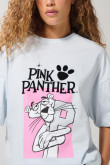 Camiseta azul clara oversize manga corta de la Pantera Rosa