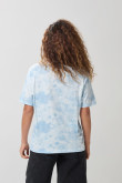 Camiseta tie dye azul cuello redondo de Lilo & Stitch