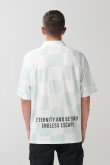 Camiseta oversize para hombre tipo polo manga corta