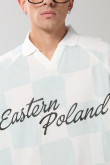 Camiseta oversize para hombre tipo polo manga corta
