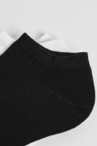 Paquete de medias X3 tobilleras texturizadas unicolores