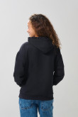 Buzo oversize college azul con capota y bolsillo
