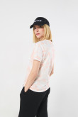 Camiseta de Coca-Cola rosada tie dye manga corta