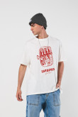 Camiseta oversize manga corta de sardinas