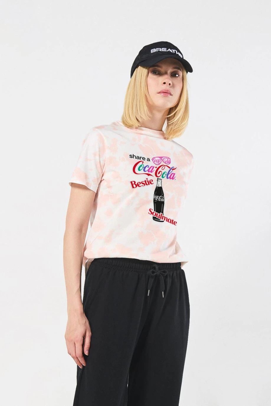 Camiseta manga corta de estampado de Coca cola