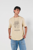 Camiseta oversize manga corta de sardinas