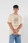 Camiseta oversize manga corta de sardinas