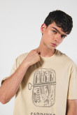 Camiseta oversize manga corta de sardinas