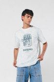 Camiseta oversize manga corta de sardinas