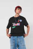 Camiseta oversize manga corta de Coca-cola