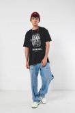 Camiseta oversize manga corta de sardinas