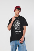 Camiseta oversize manga corta de sardinas