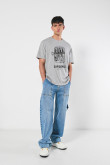 Camiseta oversize manga corta de sardinas