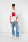 Camiseta oversize manga corta de Coca-cola