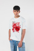 Camiseta oversize manga corta de Coca-cola