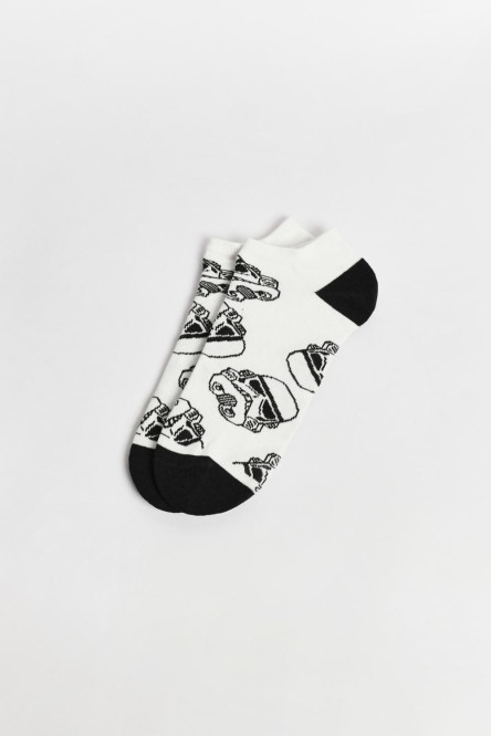 Medias cremas de Star Wars tobilleras con contrastes