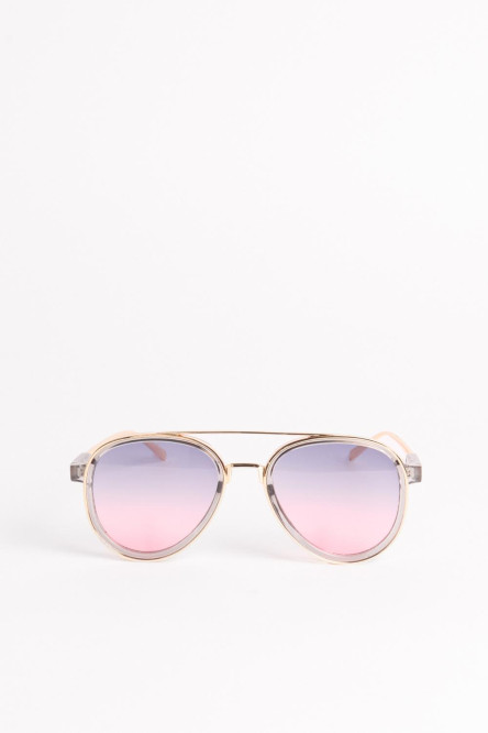 gafas de sol de marco piloto en color kaki, café y gris