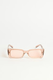 gafas de sol de marco rectangular color kaki y café carey