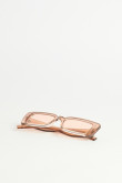 gafas de sol de marco rectangular color kaki y café carey