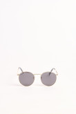 Gafas de sol de marco metálico dorado y lente negro o rosado