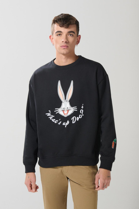 Buzo cuello redondo con estampado de Looney Tunes