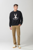 Buzo cuello redondo con estampado de Looney Tunes