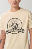 Camiseta manga corta con estampado en frente de Looney Tunes.