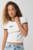 Camiseta crema de Osos Escandalosos manga corta