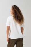 Camiseta de Snoopy crema clara con manga corta