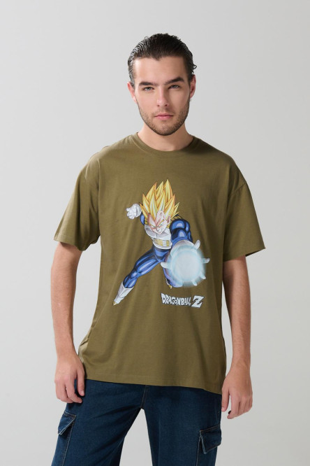 Camiseta manga corta con estampado de Dragon Ball Z.