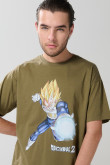 Camiseta manga corta con estampado de Dragon Ball Z.