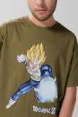 Camiseta manga corta con estampado de Dragon Ball Z.